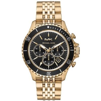 Michael Kors Men's Bayville Gold/Black Chronograph Watch - MK8726